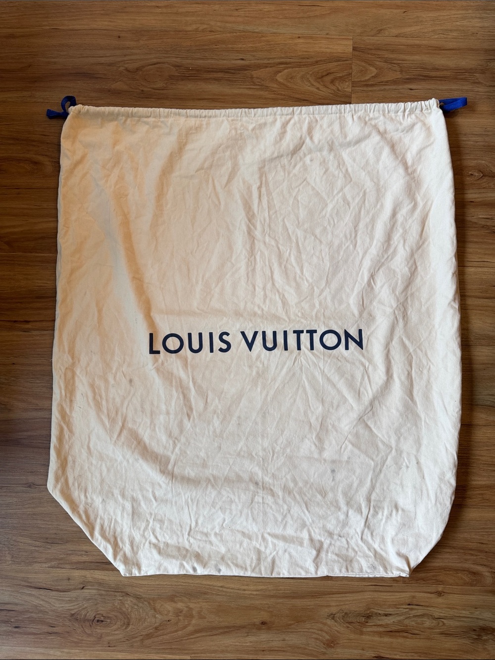 Louis Vuitton Dust Bag with Blue Drawstrings XXL